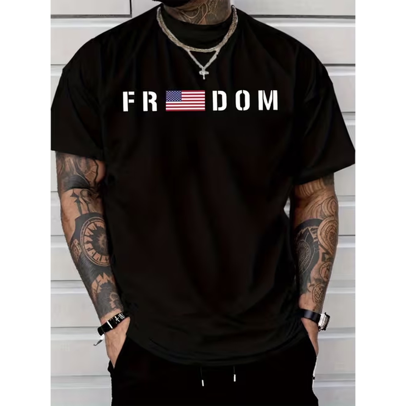 Mens Fashion Black Shirt - item picture mens graphic t shirt