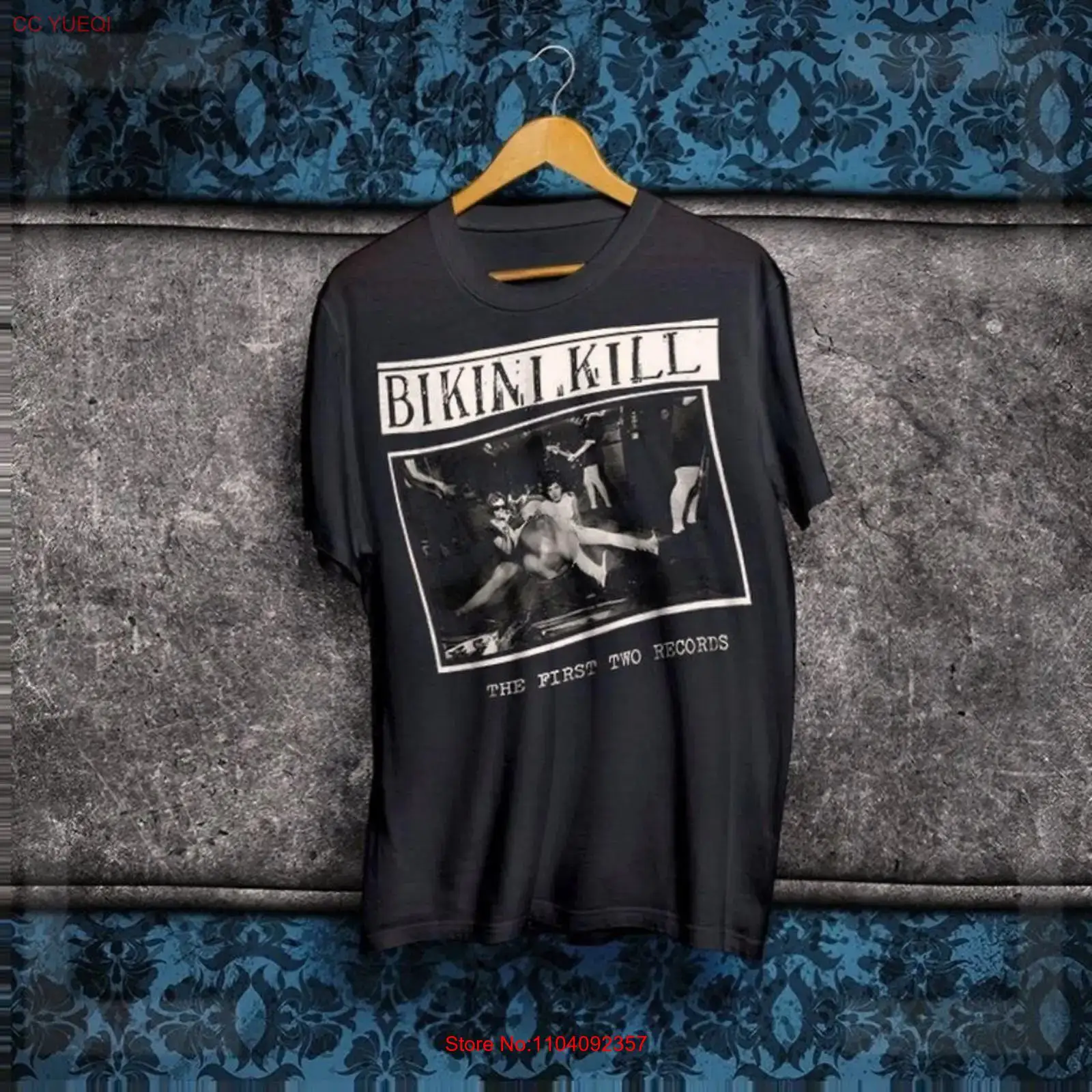 Mens Fashion Black Shirt - Bikini Kill T Shirt The First