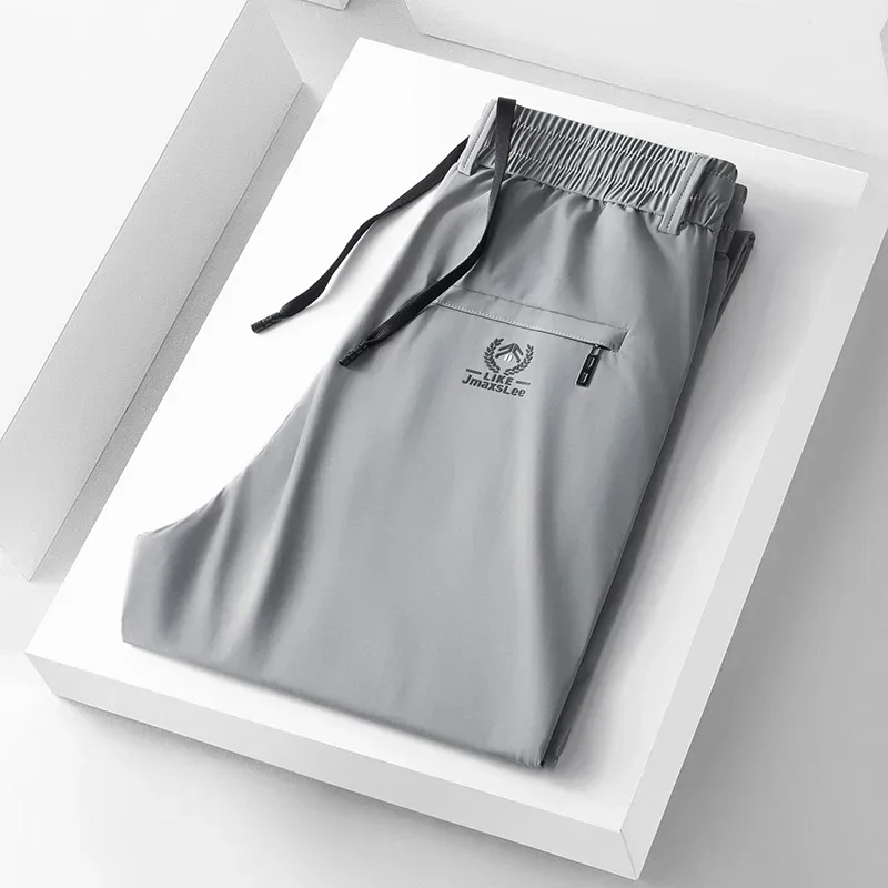 2024 Summer Soft Ice Silk Fabr - Men Fashion Korean Style 评论和价格