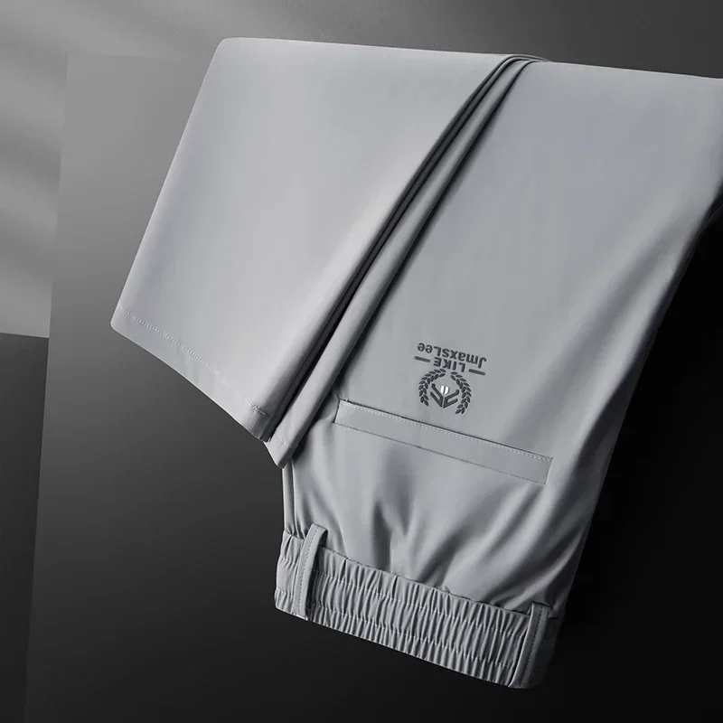 2024 Summer Soft Ice Silk Fabr - Men Fashion Korean Style 评论和价格