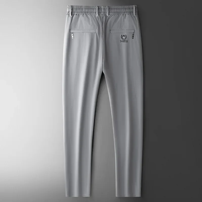 2024 Summer Soft Ice Silk Fabr - Men Fashion Korean Style 评论和价格