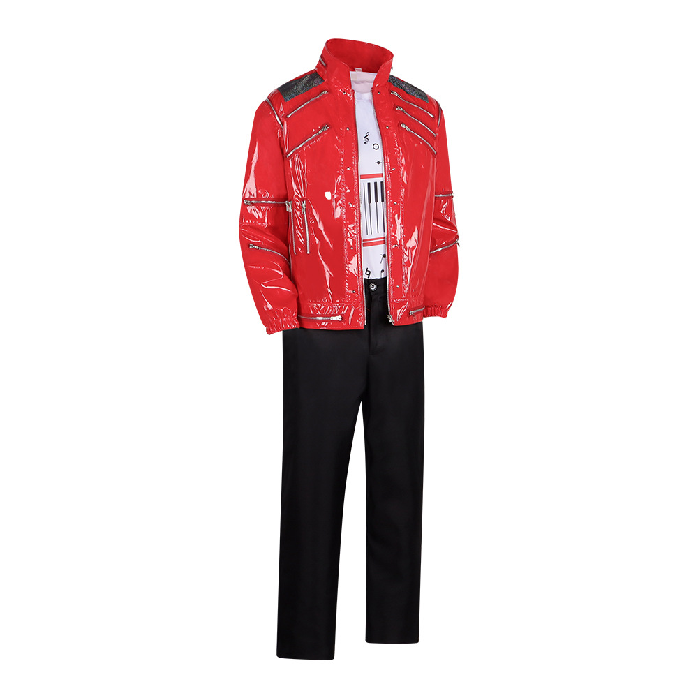 Men Red Leather Jacket Michael - Men'S Fashion Leather Jacket 评论和价格