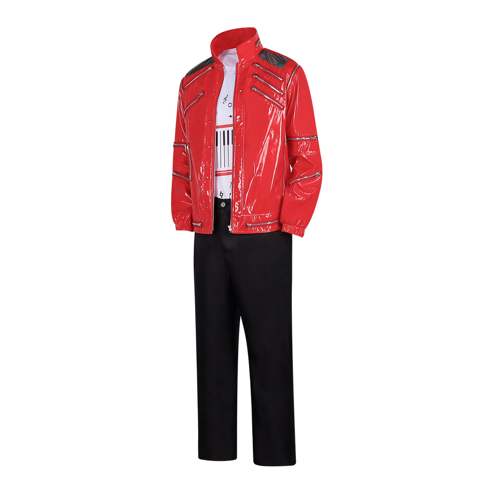 Men Red Leather Jacket Michael - Men'S Fashion Leather Jacket 评论和价格