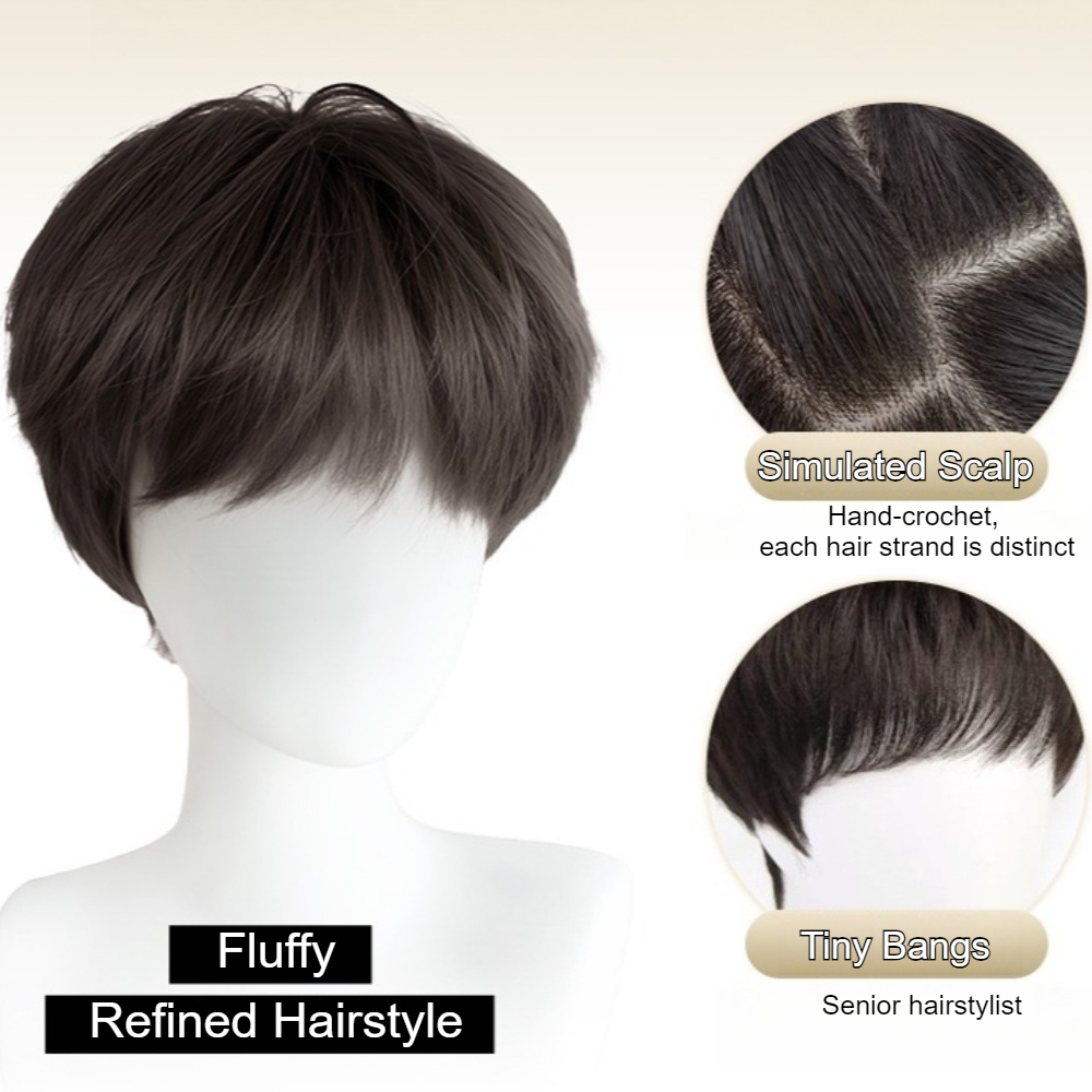 Fashion Synthetic Straight Hai - Men Fashion Korean Style 评论和价格