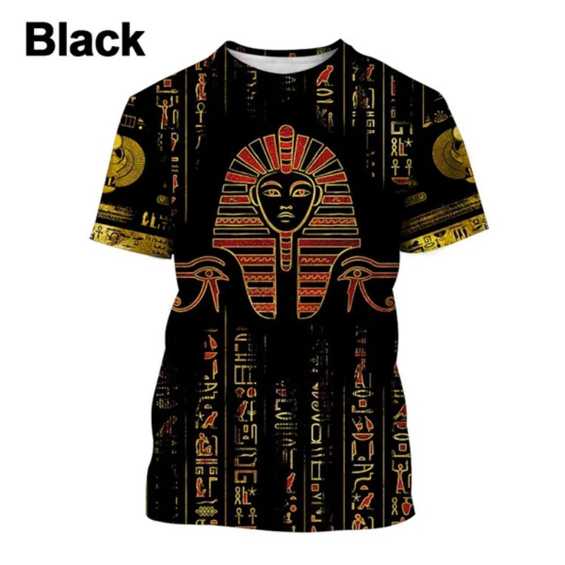3D Printed Pharaoh Anubis T-Sh - Men Fashion Egypt 评论和价格