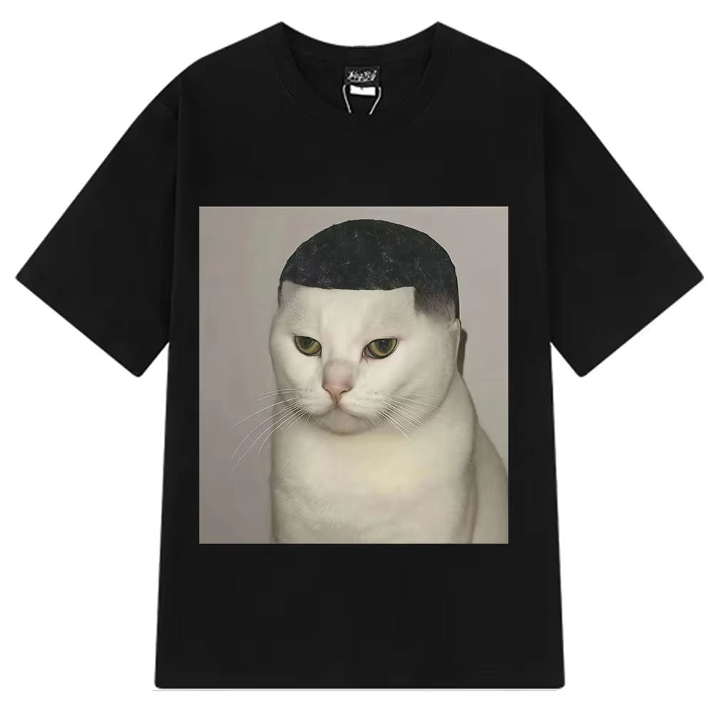 Funny Haircut Cat Meme T-Shirt - Men'S Fashion Haircuts 评论和价格