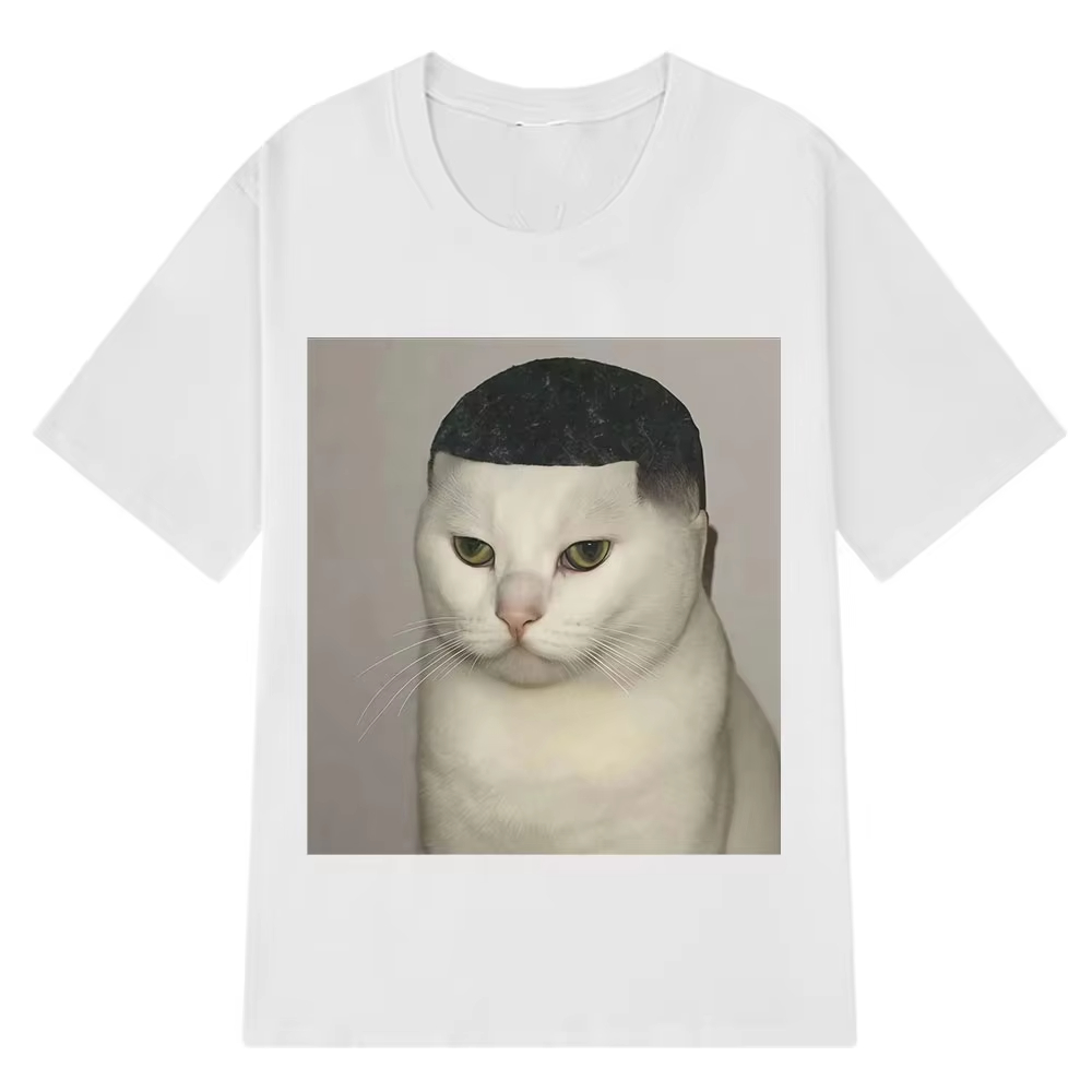 Funny Haircut Cat Meme T-Shirt - Men'S Fashion Haircuts 评论和价格