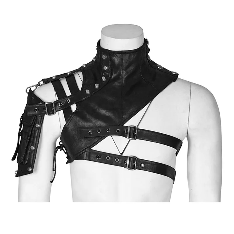 Steampunk Medieval Leather Arm - Men'S Fashion Leather Jacket 评论和价格