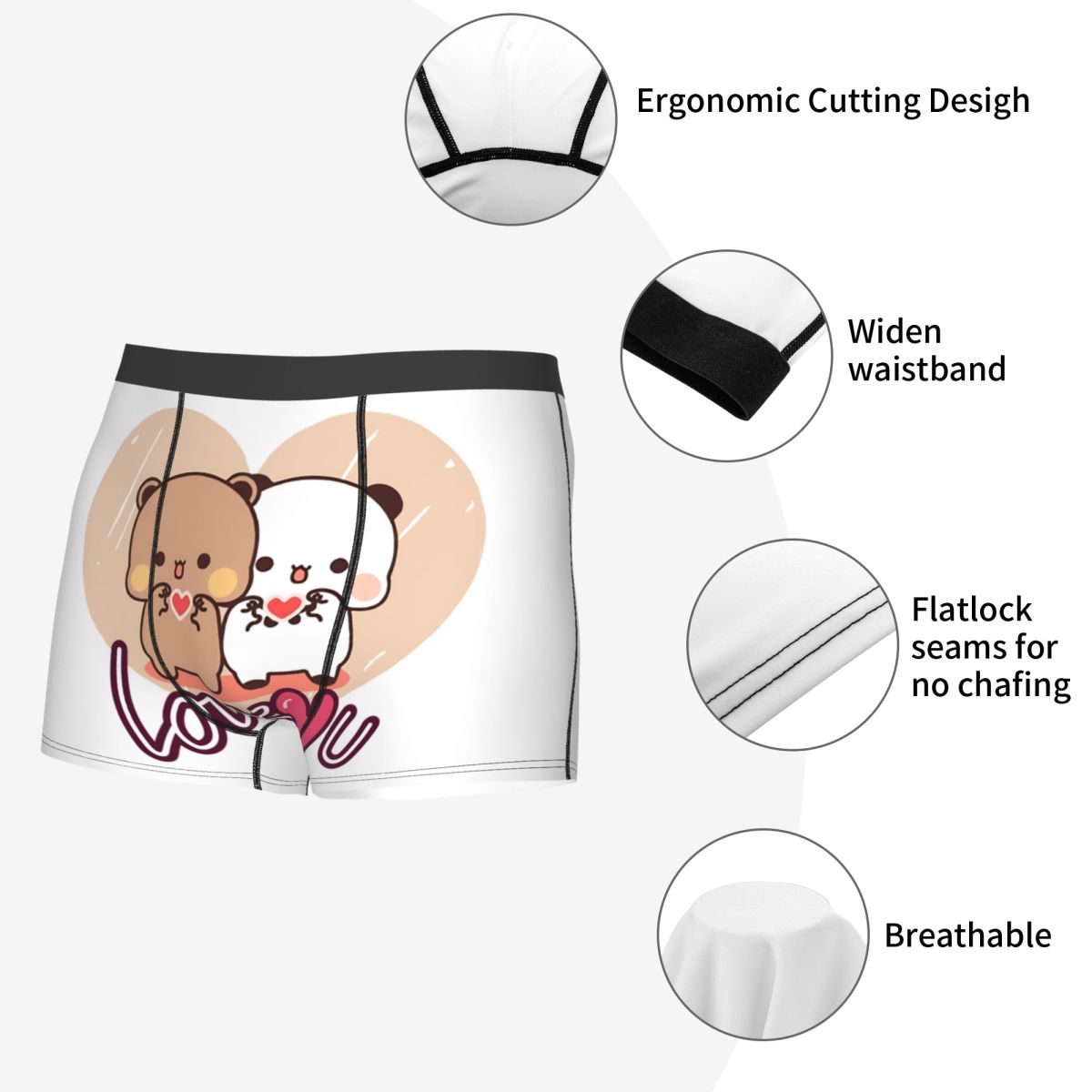 Fashion Panda And Brownie Boxe - Men'S Fashion Underwear 评论和价格
