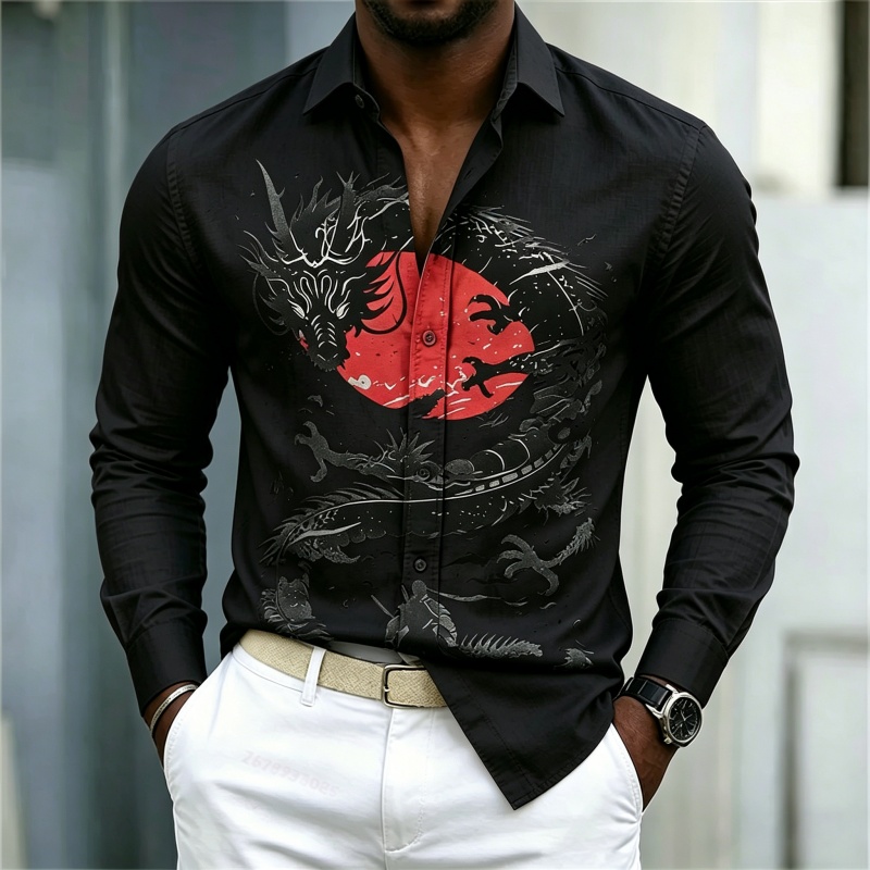 2026 New Men's Shirt White Bla - Men'S Fashion 评论和价格