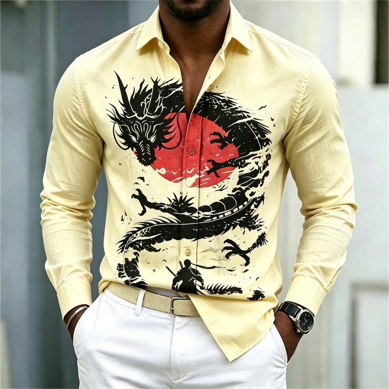 2026 New Men's Shirt White Bla - Men'S Fashion 评论和价格