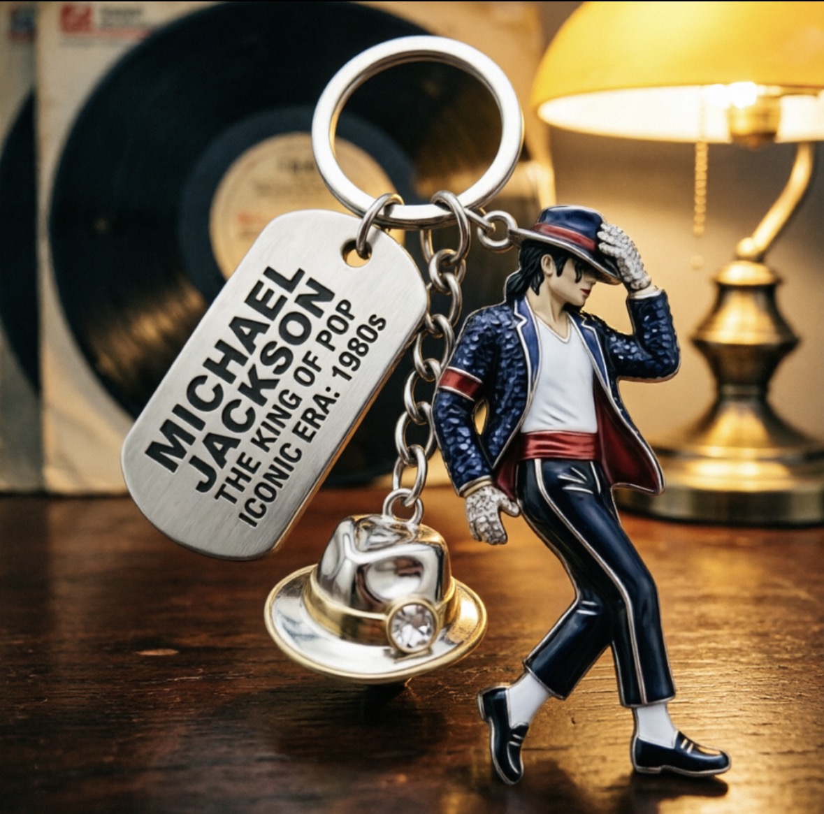 Michael Jackson Keychain, Clas - Men'S Fashion Jewelry 评论和价格