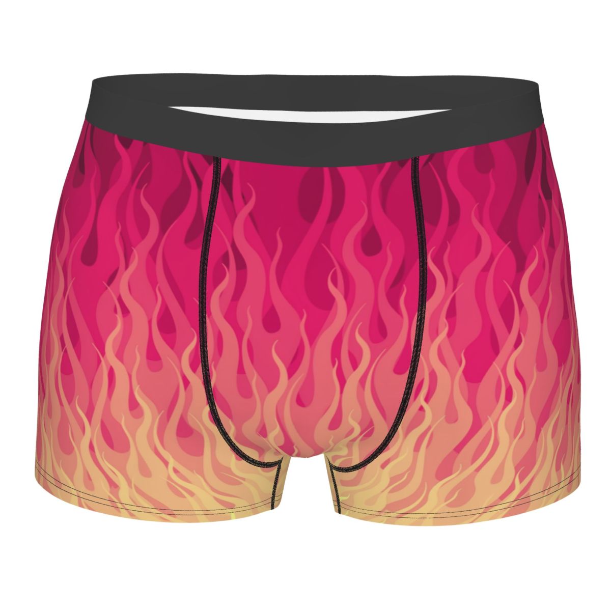 Custom Pink Burning Flames Fir - Men'S Fashion Underwear 评论和价格