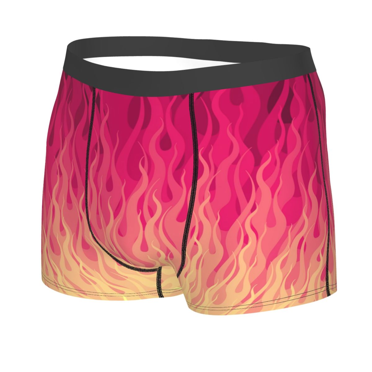 Custom Pink Burning Flames Fir - Men'S Fashion Underwear 评论和价格