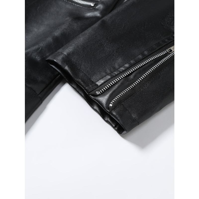 New Men's Leather Jacket Fashi - Men'S Fashion Leather Jacket 评论和价格