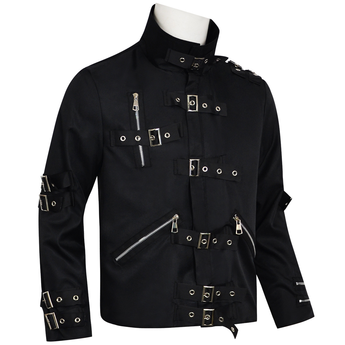 Punk Heavy Metal V8 Leather Ja - Men'S Fashion Leather Jacket 评论和价格
