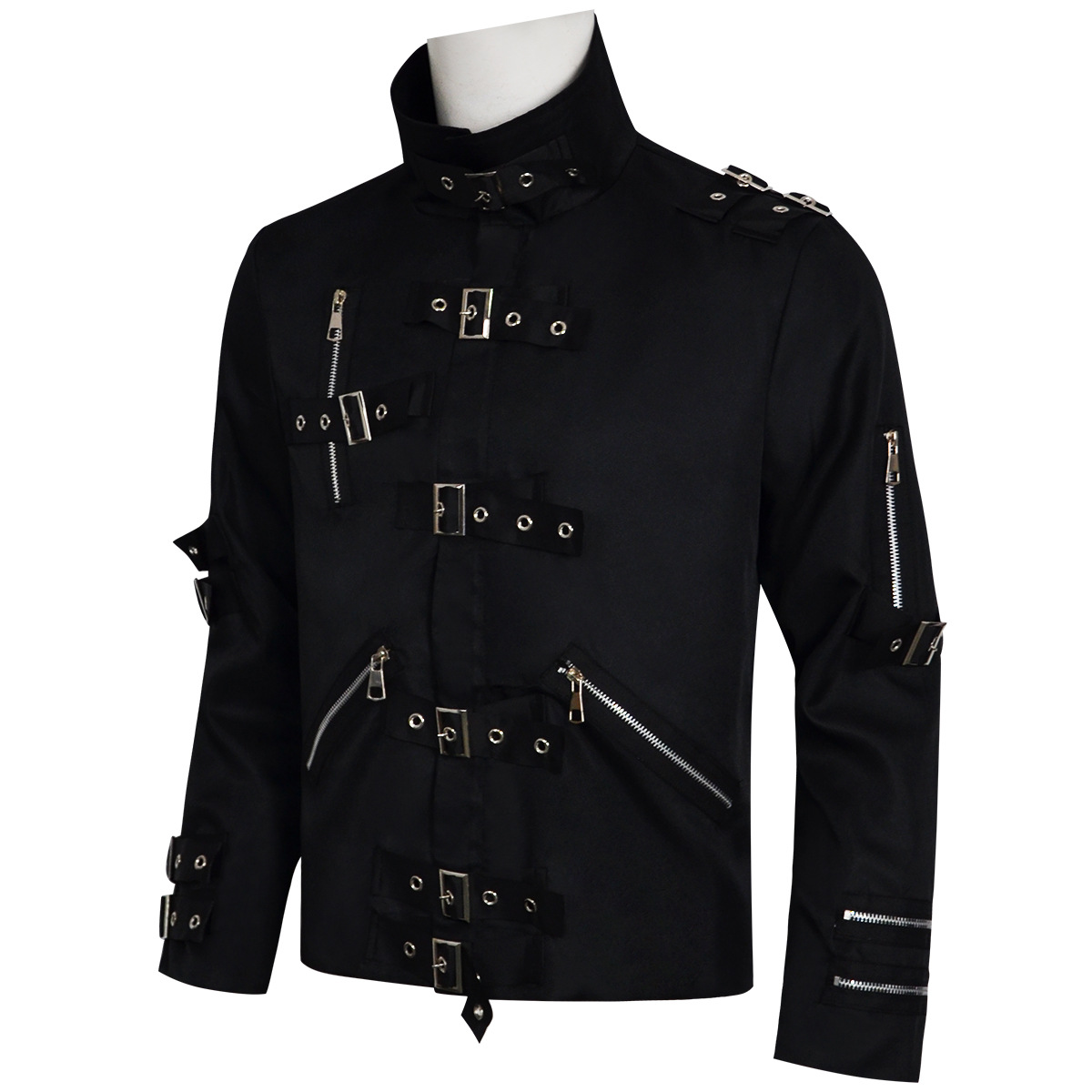 Punk Heavy Metal V8 Leather Ja - Men'S Fashion Leather Jacket 评论和价格