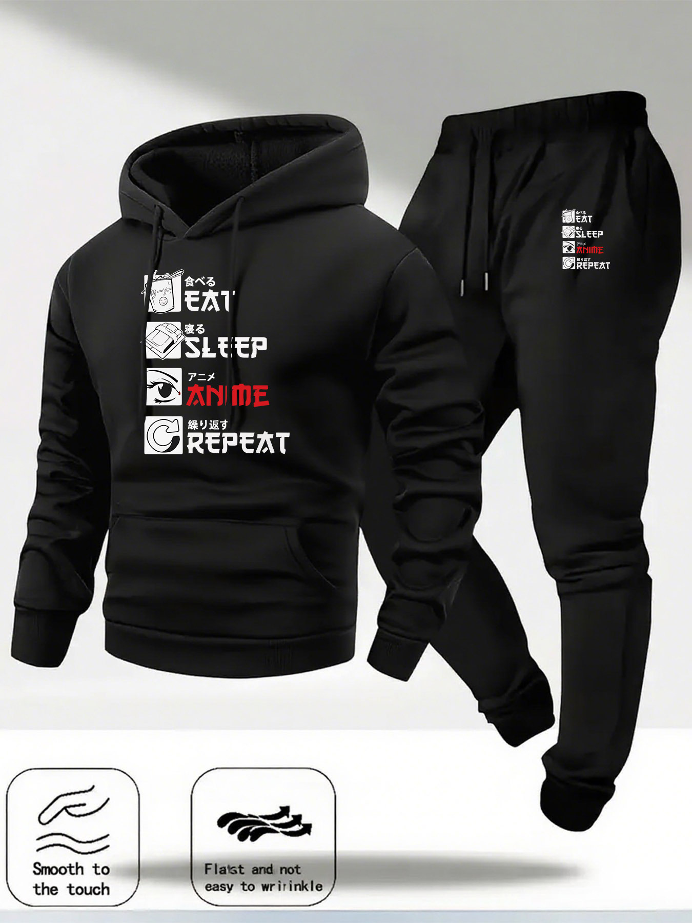 Letter Printed Mens Tracksuit  - Streetwear Hoodie 评论和价格