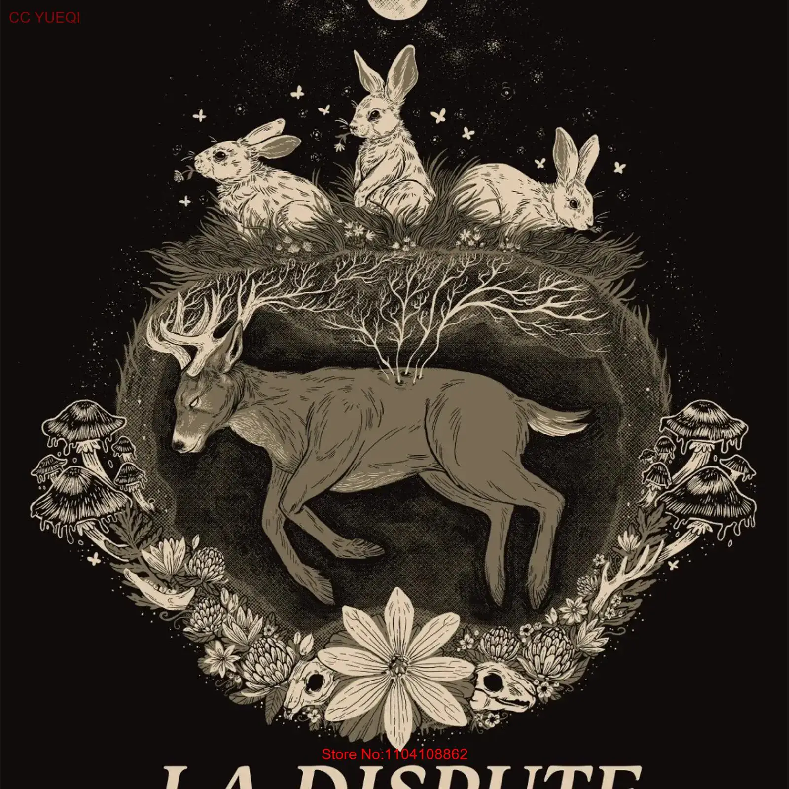 La Dispute Black T Shirt Cotto - Mens Fashion Black Shirt 评论和价格