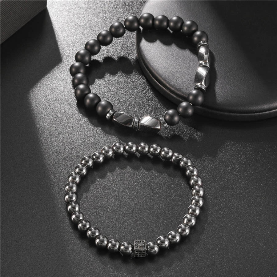 Premium Bracelet Set Men Natur - Mens Fashion Combination 评论和价格