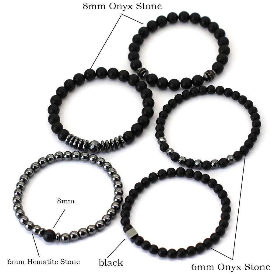 Premium Bracelet Set Men Natur - Mens Fashion Combination 评论和价格