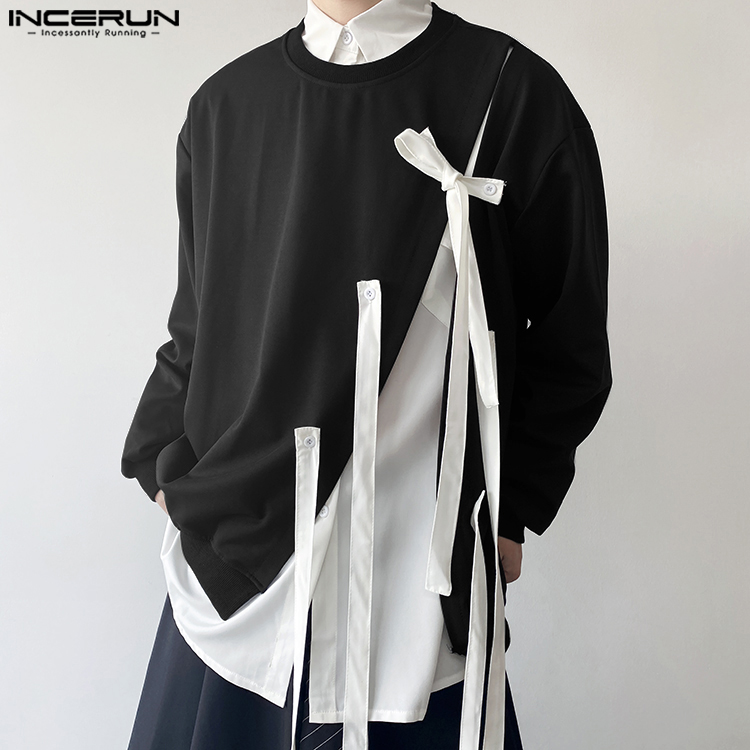INCERUN Tops 2024 Korean Style - Men Fashion Korean Style 评论和价格
