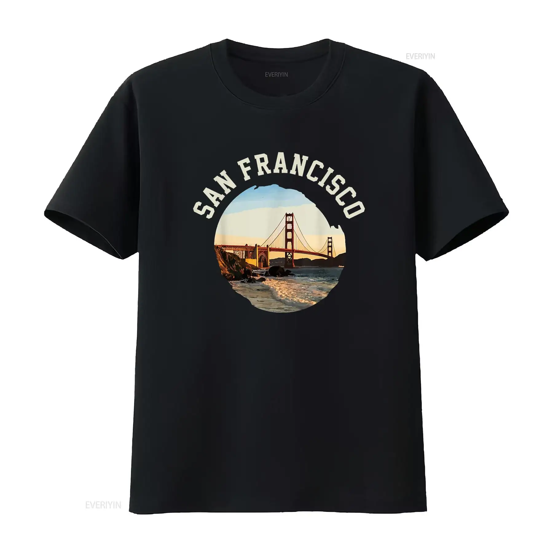 San Francisco T Shirt Black vi - Mens Fashion Black Shirt 评论和价格