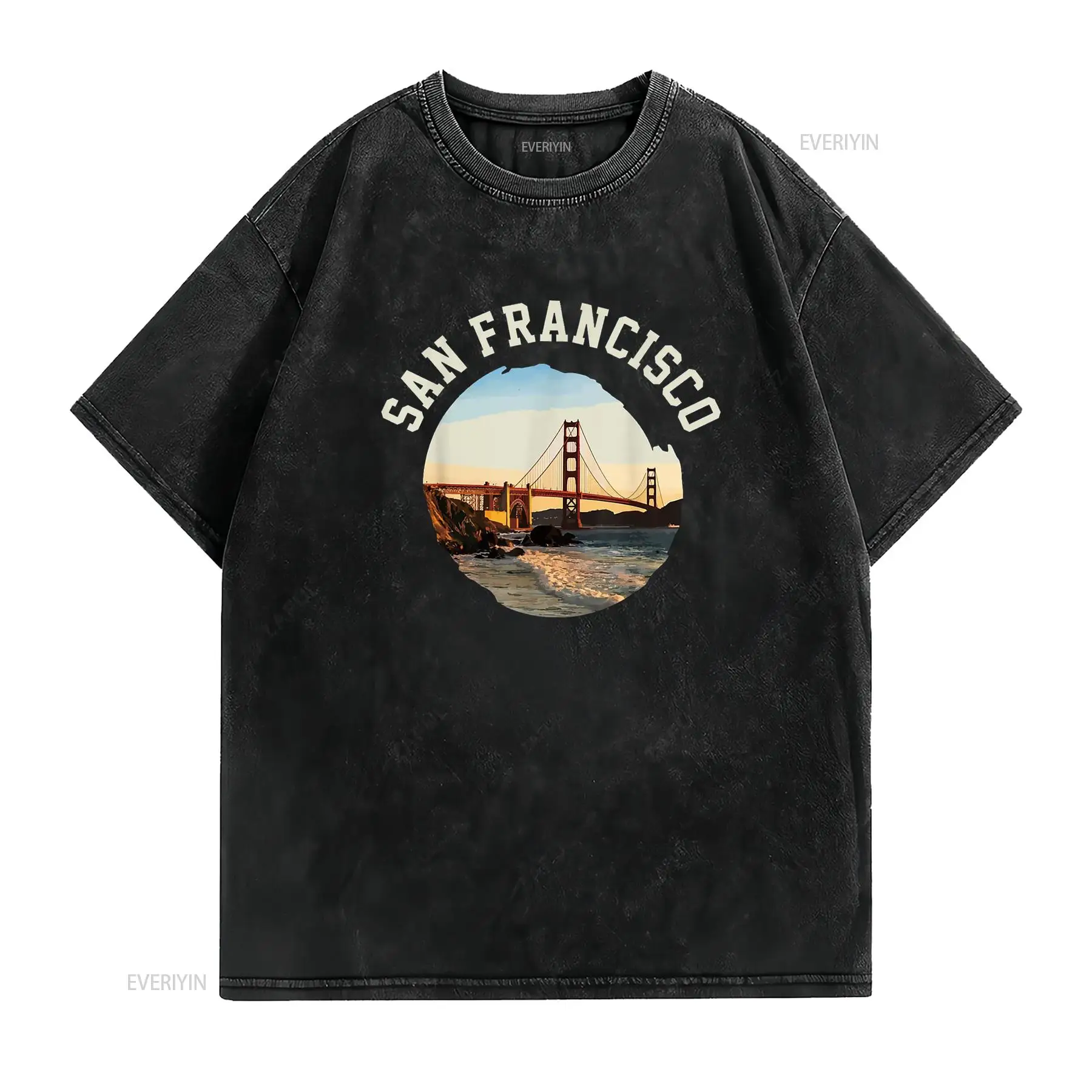 San Francisco T Shirt Black vi - Mens Fashion Black Shirt 评论和价格