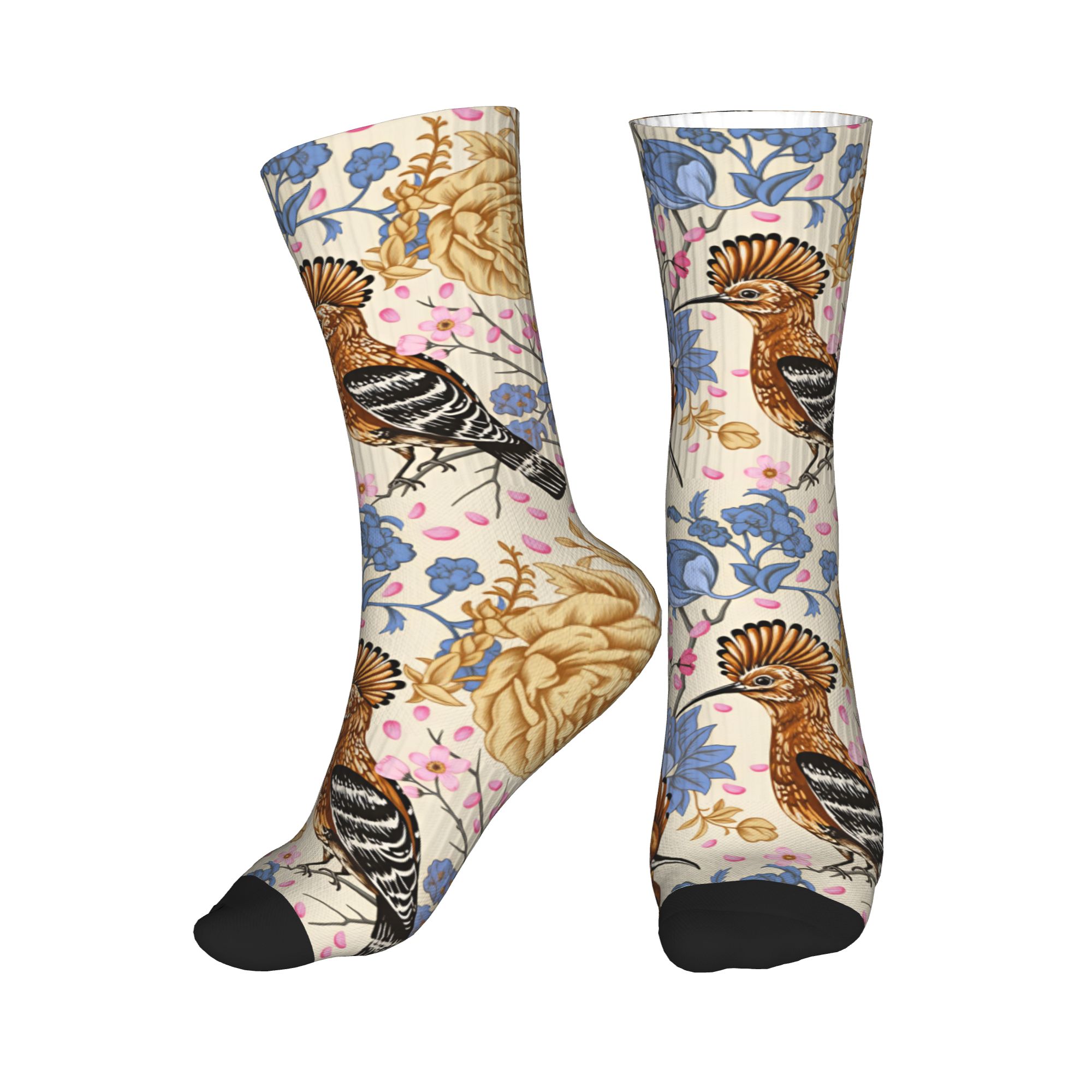 Hoopoe Bird Blue Peony Vintage - Men Fashion Vintage 评论和价格
