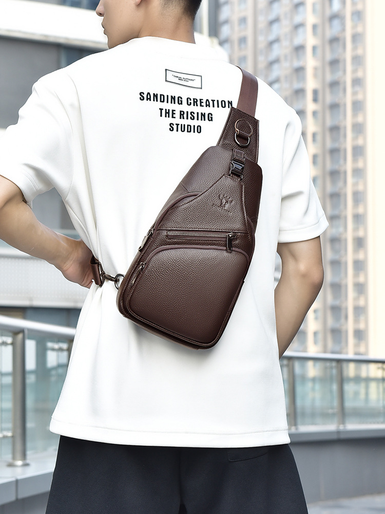 2026 Genuine leather Men's che - Men Fashion Korean Style 评论和价格
